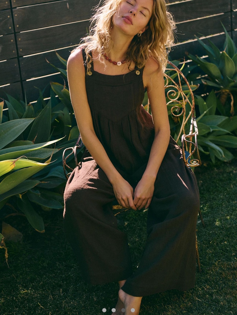 NWT Free People Sun Drenched Overalls SIZE SMALL - Picture 3 of 10